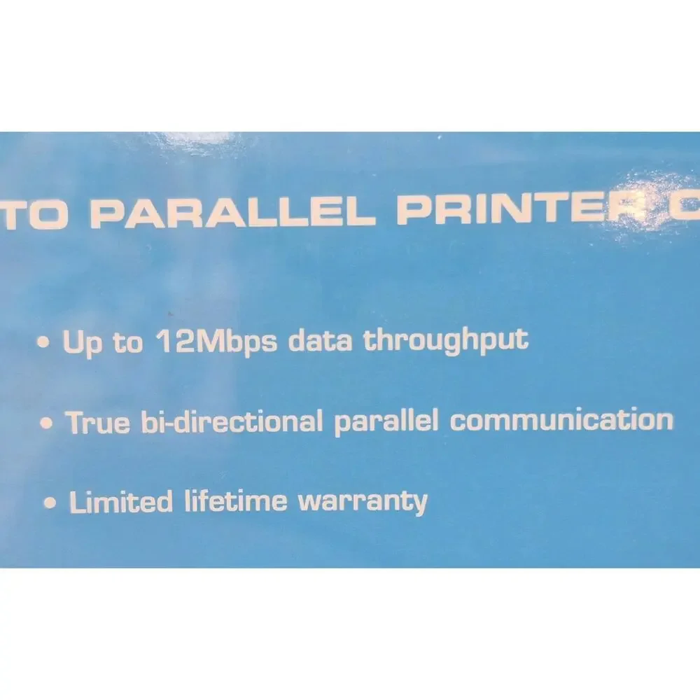 NEXXTECH Ultimate USB to Parallel Printer Cable NEW Sealed
